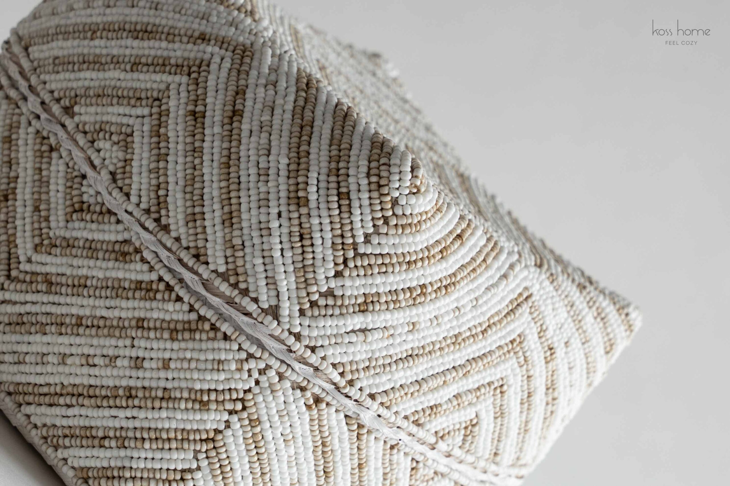 Pudełka dekoracyjne handmade - biało-piaskowe